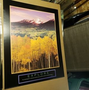 Large loose motivational life quote art print